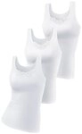 petite fleur Unterhemd (3er-Pack) aus reiner Baumwolle, Tanktop, Unterziehshirt