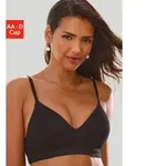 LASCANA Push-up-BH COMFY BRA ohne B&uuml;gel aus Baumwolle mit Struktur, bequemer BH