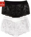 Vivance Panty (2er-Pack) weiches Microfaser B&uuml;ndchen und zarte Spitze