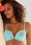 LASCANA Push-up-BH mit sexy B&auml;nderoptik vorn, Dessous