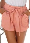 LASCANA Shorts (mit Bindeg&uuml;rtel) im Paperbag-Stil aus Leinenmix, kurze Hose,