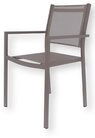Fiam Stuhl Aria Aluminium und Textilene, Taupe