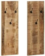 vidaXL Garderobenst&auml;nder Wandgarderobe 2 Stk. holz Massiv 36x110x3 cm, (2 St)