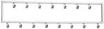 Wohnling Wandgarderobe WL6.445 Garderobe Metall 80 cm Silber Flur Hakenleiste...
