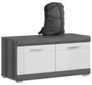 xonox.home Sitzbank Scout, Wei&szlig; Hochglanz Rauchsilber Melamin Modern 90x44x40...