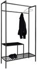 House Nordic Garderobenst&auml;nder in Schwarz, Melamin - 101x170x38cm (BxHxT)