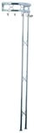 HAKU Wandgarderobe HAKU M&ouml;bel Wandgarderobe - chrom - H. 180cm x B. 51cm (1 St&uuml;ck)