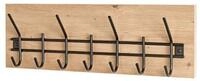 HAKU Garderobenst&auml;nder PARMA 12 Garderobe - eiche-schwarz - MDF, Metall - H. 20cm x