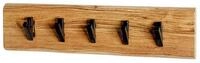 HAKU Garderobenst&auml;nder RIVERA 5 Garderobe - akazie-schwarz - Massivholz, Metall - B.