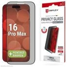 Displex Displayschutzglas Privacy Glass Full Cover f&uuml;r Apple iPhone 16 Pro Max, 1