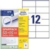 Avery Zweckform Etiketten Etikett 105x48mm A4 ILC wei&szlig; 50+15 Blatt 780 St&uuml;ck
