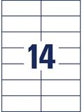 Avery Zweckform Etiketten Etikett 105X42,3mm A4 ILC wei&szlig; 30 Blatt 420 Etiketten