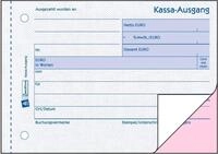 Avery Zweckform Formularblock Kassa-Ausgang A6 quer wei&szlig;/rosa selbstdurchschreibend