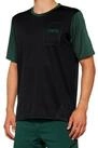 100% Funktionsshirt 100% Ridecamp Short Sleeve Jersey S Black/Forest Green -