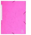 EXACOMPTA Organisationsmappe 25x Sammelmappe + Gummizug 3 Klappen Karton 425g...