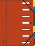 EXACOMPTA F&auml;chermappe 8x Ordnungsmappe HARMONIKA Gummizug Karton 7 F&auml;cher A4...