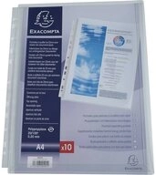 EXACOMPTA Organisationsmappe Prospekth&uuml;llen Exacompta 5507E - DIN A4 - 10Stk...