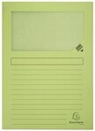 EXACOMPTA Organisationsmappe Pack 100 Fenstermappen, A4, 160g, plastikfrei -