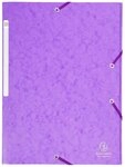 EXACOMPTA Organisationsmappe 25x Sammelmappe +Gummizug 3 Klappen Karton 425g A4...