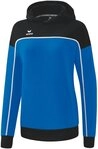 Erima Kapuzenpullover Hoodie Change (Baumwollmix) royalblau/schwarz Damen