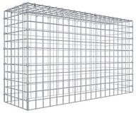 Gabiona Gabionenzaun Anbaugabione Typ 3 100 cm x 60 cm x 30 cm (L x H x T),