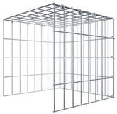 Gabiona Gabionenzaun Anbaugabione Typ 4 40 cm x 40 cm x 40 cm (L x H x T),