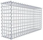 Gabiona Gabionenzaun Gabione 100 cm x 50 cm x 20 cm (L x H x T), Maschenweite 5...