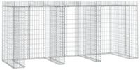 vidaXL M&uuml;lltonnenbox Gabionen-M&uuml;lltonnenbox 270x91x120 cm Verzinktes Eisen