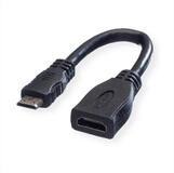 VALUE HDMI High Speed Kabel mit Ethernet, HDMI BU - Mini HDMI ST Audio- &