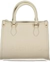 VALENTINO BAGS Umh&auml;ngetasche, Beige Damenschultertasche mit Logo & recyceltem