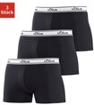 s.Oliver Boxer Boxershorts f&uuml;r Herren (Packung, 3-St) mit wei&szlig;em Webbund