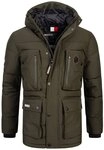Geographical Norway Winterjacke Herren Winterjacke Parka mit Kapuze H-241