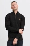 Indicode Troyer IDNathen Strickpulli mit Rei&szlig;verschluss am Kragen