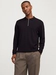Jack & Jones Polokragenpullover JJEEMIL KNIT POLO HALF ZIP LS NOOS mit Polo Kragen