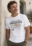 Man's World T-Shirt Kurzarm, bedruckt, Rundhalsausschnitt, aus dehnbarem...