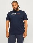 T-Shirt "JJECORP LOGO TEE PLAY SS O-N NOOS PLS", Herren, Gr. 3XL, blau (navy blazer),