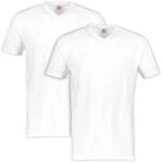 V-Shirt LERROS, Herren, Gr. S, wei&szlig;, Single Jersey, Obermaterial: 100% Baumwolle,