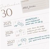 rido ide Buchkalender Buchkalender 10-Jahre 2025-2034 A4 Kunstleder grau