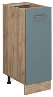 Vicco Apothekerschrank R-Line, Blau-Grau/Goldkraft Eiche, 30 cm ohne...
