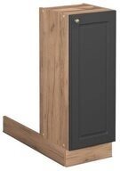 Vicco Unterschrank Fame-Line, Anthrazit-Gold/Goldkraft Eiche, 30 cm ohne