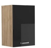 Vicco H&auml;ngeschrank R-Line, Schwarz Hochglanz/Goldkraft Eiche, 40 cm (1-St)