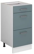 Vicco Unterschrank R-Line, Blau-Grau/Wei&szlig;, 40 cm mit Schubladen, ohne...