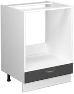 Vicco Herdumbauschrank Fame-Line, Anthrazit/Wei&szlig;, 60 cm ohne Arbeitsplatte...