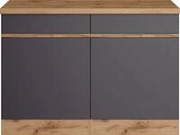 KOCHSTATION Unterschrank KS-Riesa Breite 120 cm, MDF-Fronten