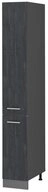 Vicco Hochschrank R-Line, Schwarz Beton/Anthrazit, 30 cm (1-St)
