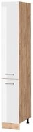 Vicco Hochschrank R-Line, Wei&szlig; Hochglanz/Goldkraft Eiche, 30 cm (1-St)