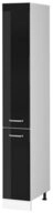 Vicco Hochschrank R-Line, Schwarz Hochglanz/Wei&szlig;, 30 cm (1-St)