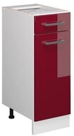 Vicco Unterschrank R-Line, Rot Hochglanz/Wei&szlig;, 30 cm ohne Arbeitsplatte (1-St)