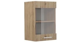 Vicco Glash&auml;ngeschrank R-Line, Artisan-Eiche/Goldkraft Eiche, 40 cm (1-St)
