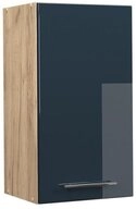 Vicco H&auml;ngeschrank Fame-Line, Dunkelblau Hochglanz/Goldkraft Eiche, 40 cm...